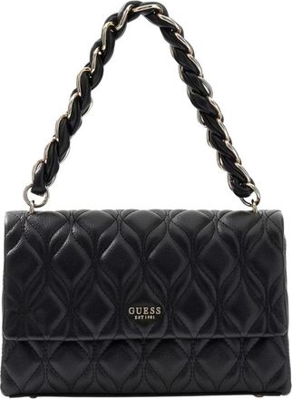 Guess Tassen, Dames, Zwart, ONE Size, Leer, Maxine Flap Crossbody