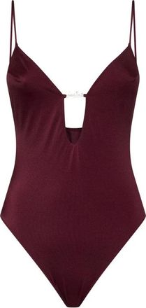 MC2 Saint Barth Plunging Teardrop One-piece Badpak - Dames - Badpakken - Rood - S - Badmode