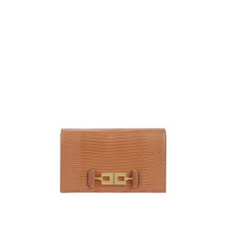 Elisabetta Franchi Crossbodytas met slangenprint - Dames - Portefeuilles - Bruin - ONE Size - Accessoires