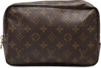 Louis Vuitton Pre-owned Womens Monogram Trousse Toilette 23 - Brown Textile - One Size