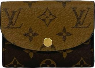 Louis Vuitton Brown Leather Pvc Coin Purse/Coin Case (Pre-Owned)
