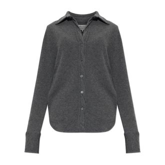 Maison Margiela Dames, Blouses & Shirts, Grijs, Maat: XS Wol