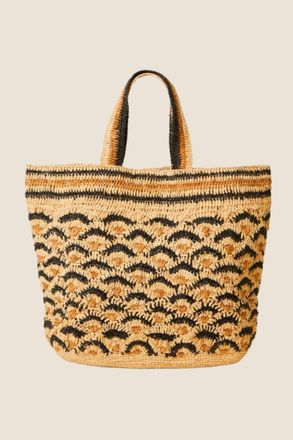 BTB Los Angeles Womens Mateo Large Tote Bag In Sand/black