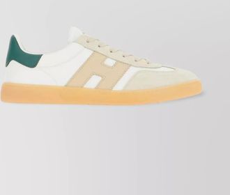 Hogan leather sneakers suede accents