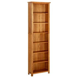 vidaXL Estanter&iacute;a De 7 Niveles Madera Maciza De Roble 60x22x200 Cm Vidaxl