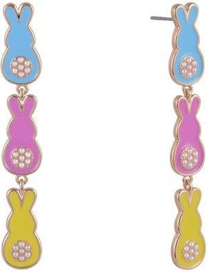 Hallmark Linear Easter Bunny Earrings in Pink at Nordstrom