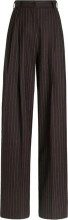 Dolce & Gabbana Wijde broek - Dames - Broeken - Bruin - Maat: L Zijde