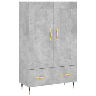 Berkfield Home Highboard Concrete Grey 69.5x31x115 cm Engineered Wood