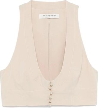 Philosophy di Lorenzo Serafini Dames, Tops, Beige, Maat: XS