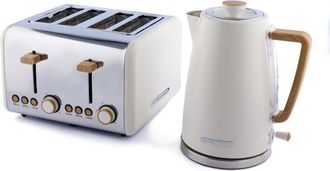 Hamilton Beach Kettle & Toaster Set Scandi Collection Matte Cream