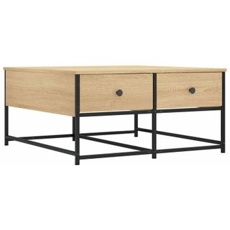 vidaXL Vidaxl - Mesa De Centro Madera De Ingenier&iacute;a Roble Sonoma 80x80x40 Cm