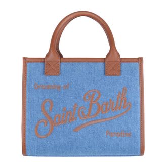 MC2 Saint Barth Handbags, female, Blue, Size: ONE SIZE Borsa vanity midi