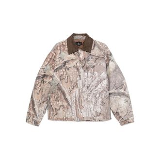 Represent Corduroy-collar Camouflage Trucker Jacket
