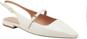 Linea Paolo Celeste Slingback Pointed Toe Flat in Ivory at Nordstrom, Size 9.5