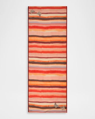 Janavi India Sunet Mirage Wool-Silk Scarf