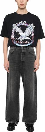 Rhude Notting Hill Eagle Tee In Black