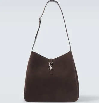 Saint Laurent Le 5 &agrave; 7 Maxi suede shoulder bag