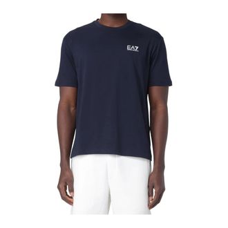 Emporio Armani T-Shirts, male, Blue, Size: XL Girocollo T-Shirt