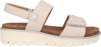 Ara Beige Damessandaal - Zomercollectie - Dames - Sandalen - Beige - 40 EU - Leer - Schoenen