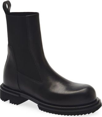 Rick Owens Beatle Gabe Platform Chelsea Boot in Black at Nordstrom, Size 42