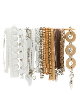 Amir Slama Bracelets set - White
