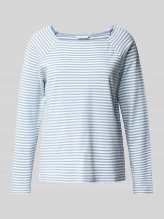 Tom Tailor Regular Fit Langarmshirt aus reiner Bio-Baumwolle in Hellblau, Gr&ouml;&szlig;e XS