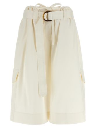 Zimmermann White Cotton Bermuda Womens Shorts