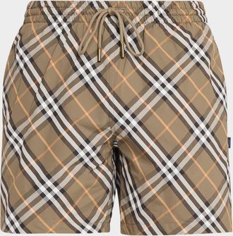 Burberry Men & apos;s Signature Check Swim Trunks