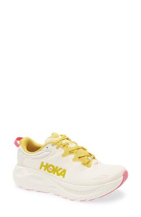 Hoka One One Gaviota 6 Stability Running Shoe in Birch /Yellow Gold at Nordstrom, Size 10.5