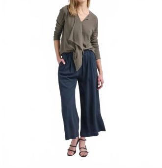 Lauren Manoogian Wave V-Neck Cardigan In Rock