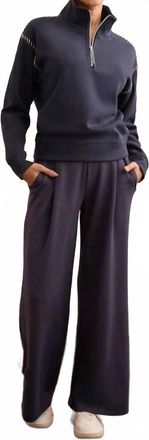 Tribal Techno Lux Wide Leg Pull-On Pant In Sapphire