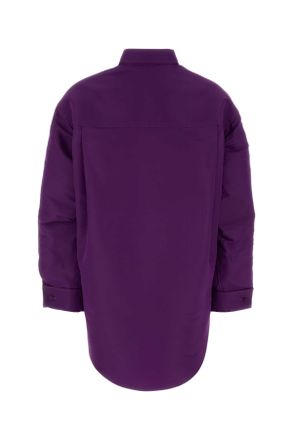 Balenciaga Womens Purple Silk Shirt Exterior: T-Shirt T-shirts And Polos