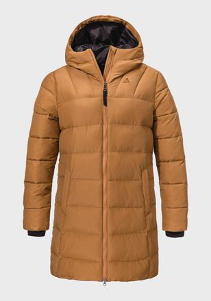 Sch&ouml;ffel Parka SCH&Ouml;FFEL Urban Ins Parka Style Boslix WMS, Damen, Gr. 36, braun (4745, braun), Oberstoff: 63% Nylon, 37% Baumwolle; Futter: 100% Polyester, rela