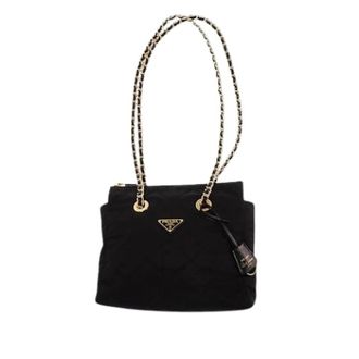 Prada Pre-owned Quilted Nylon Tote - Dames - Pre-owned - Zwart - Maat: ONE Size Nylon