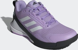 adidas Hallenschuh ADIDAS PERFORMANCE NOVAFLIGHT 2 INDOOR, Damen, Gr. 38,5, schwarz (powder plum, zero metallic, core schwarz), Synthetik, Textil, Schuhe Hal