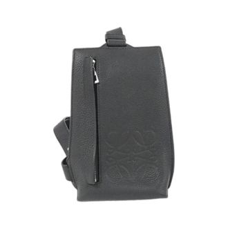 Loewe Pre-owned Vertical T Pocket Calf Shoulder Bag - Dames - Pre-owned - Zwart - Maat: ONE Size Leer