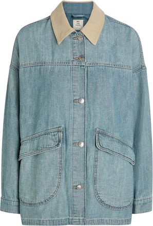 Free People Lemon Denim Jacket - Blue - XL (UK 20-22 / XL)