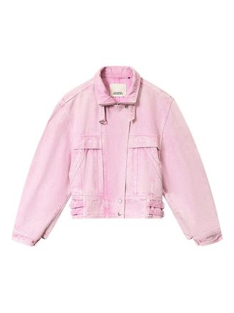 Isabel Marant Joseline denim jacket - women - Cotton - 38 - Pink