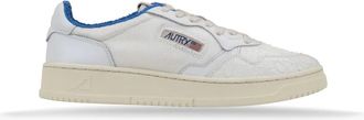 Autry Leather Fabric Trainers Round Toe Men
