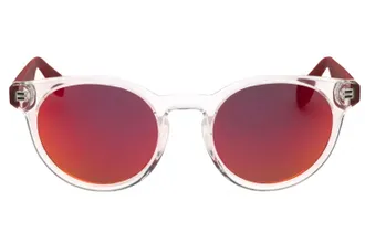 adidas OR0056 Round Mirrored Sunglasses - Clear