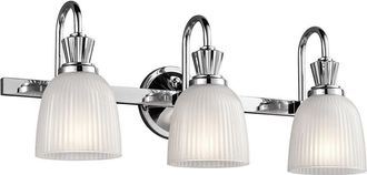 Netlighting Cora 3 Light Bathroom Wall Light Polished Chrome IP44 G9