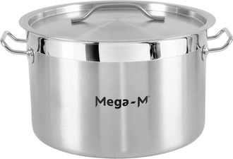 OEM Olla Baja Para Catering Con Tapa Mega-m Pro 23 L, Di&aacute;metro 35 Cm X Altura 22 Cm N