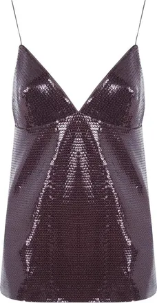 Alberta Ferretti Tops, Dames, Bruin, L, Sleeveless Tops