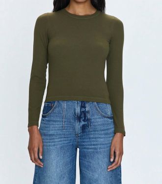 Pistola Denim Bailey Long Sleeve Tee In Admiral