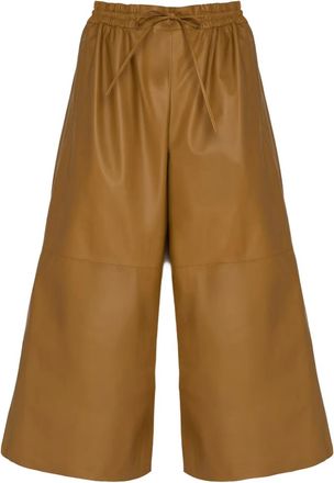 Yves Salomon Culottes con coulisse - Marrone