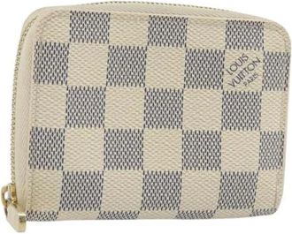 Louis Vuitton Pre-owned Wallets, female, Beige, Size: ONE SIZE Pre-owned Vintage Damier Azur Coin Purse