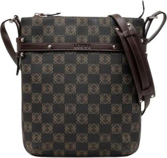 Loewe Pre-owned Crossbody Bag - Dames - Vintage Schoudertas - Bruin - ONE Size - Leer - Vintage