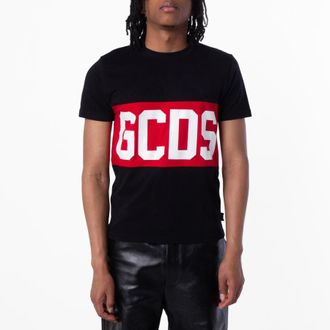 GCDS Gcds Front Logo Cotton T-Shirt