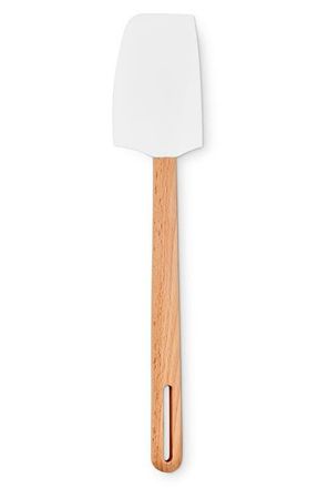 LE CREUSET Signature Medium Silicone & Wood Spatula in White at Nordstrom