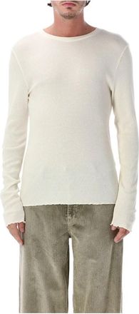Our Legacy Elongated Longsleeve - Heren - Longsleeves - Wit - XL - Katoen - Tops